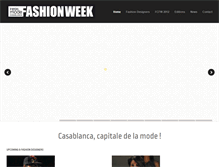 Tablet Screenshot of casablancafashionweek.com